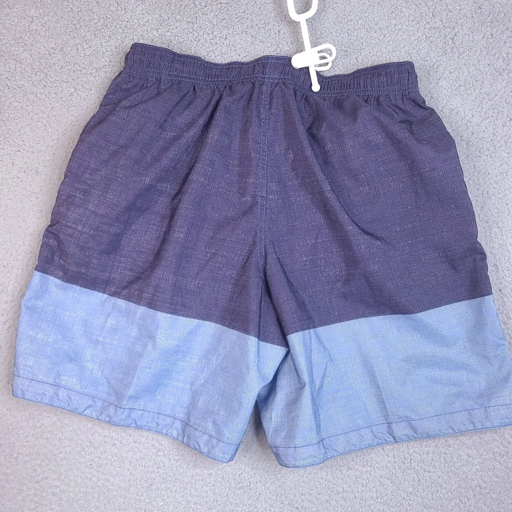 Tommy Hilfiger Swim Trunks Mens Medium 30 Waist Blue Colorblock‎ Mesh Lining